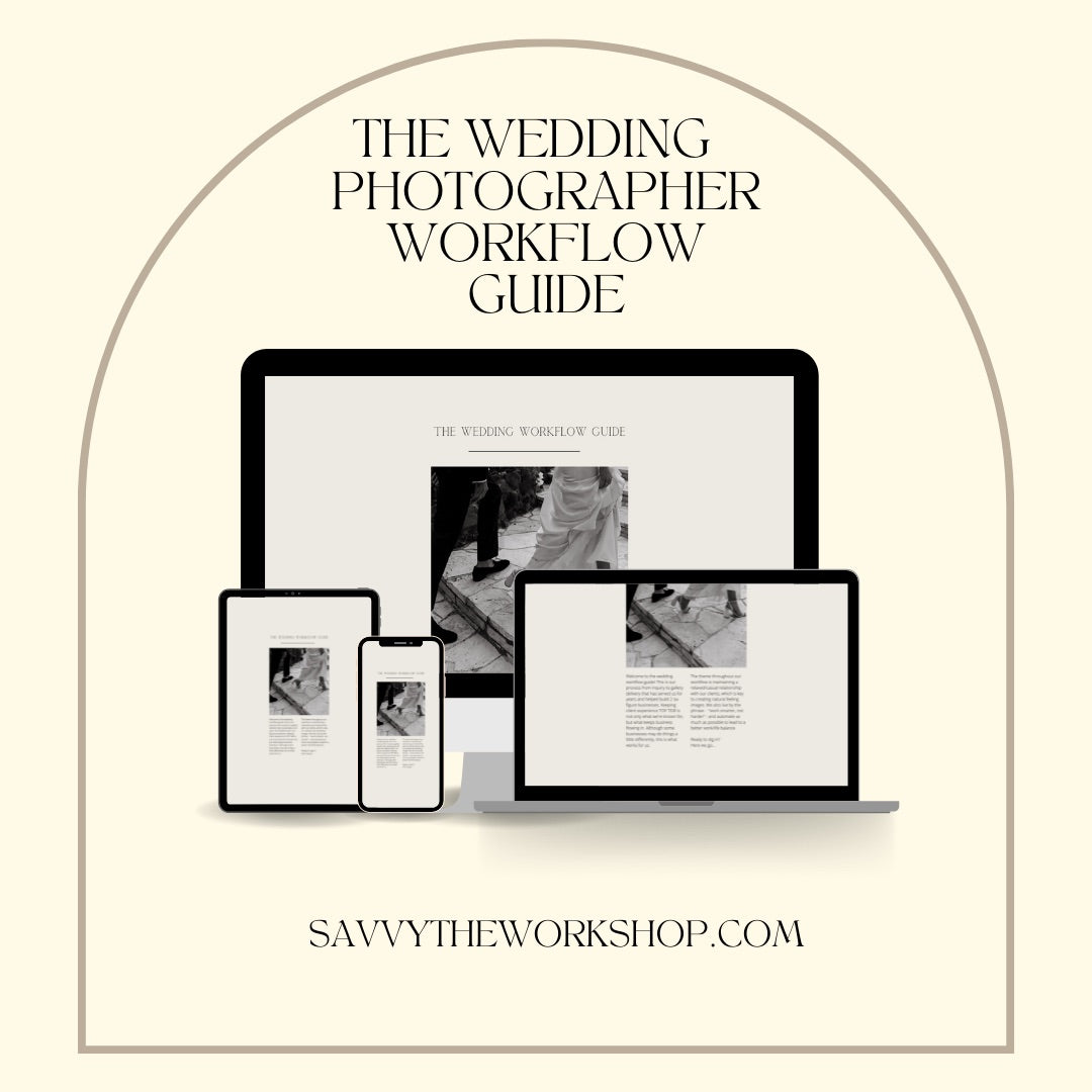 THE WEDDING WORKFLOW GUIDE