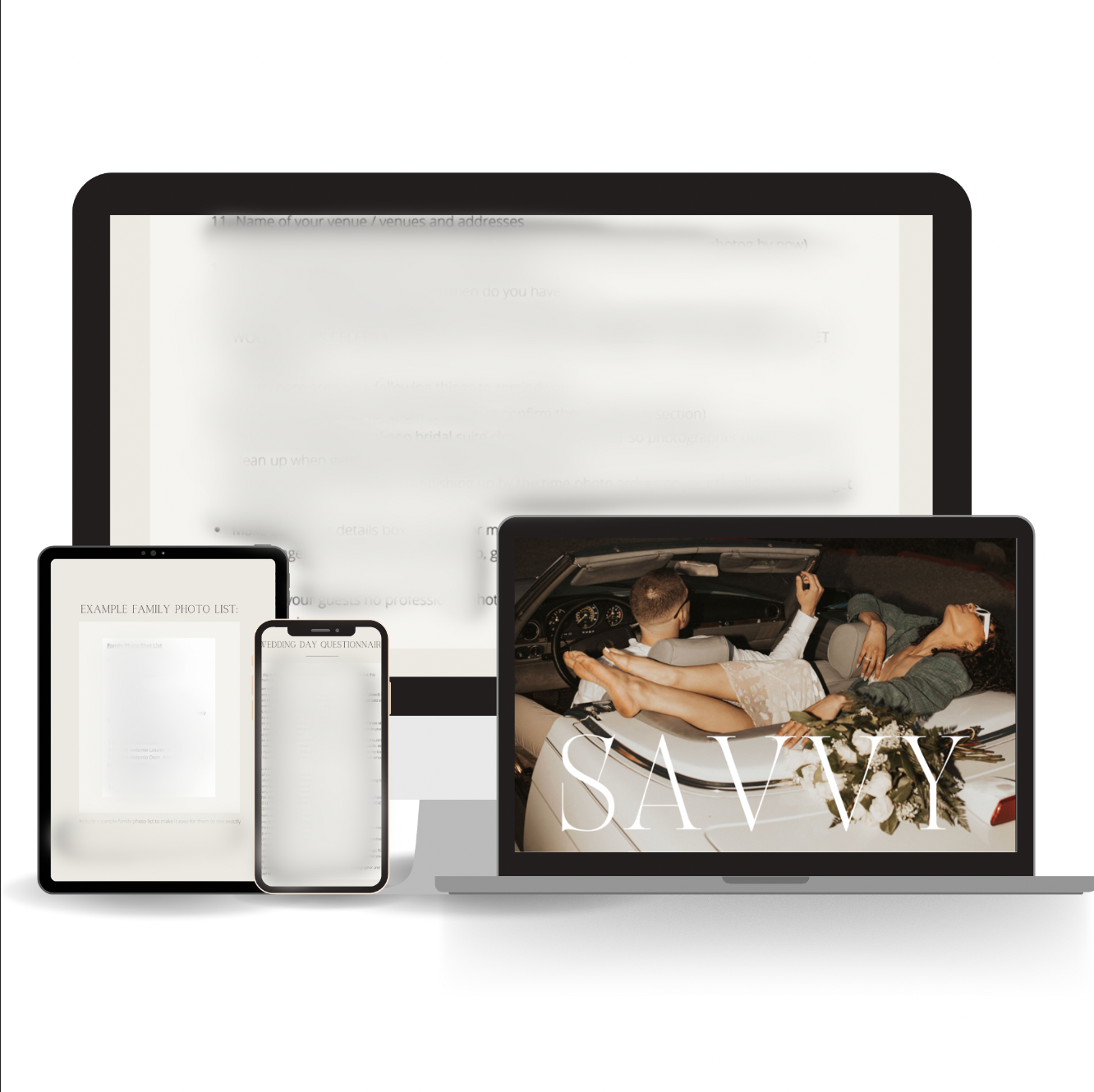 CLIENT QUESTIONNAIRES FOR WEDDING PHOTOGRAPHERS